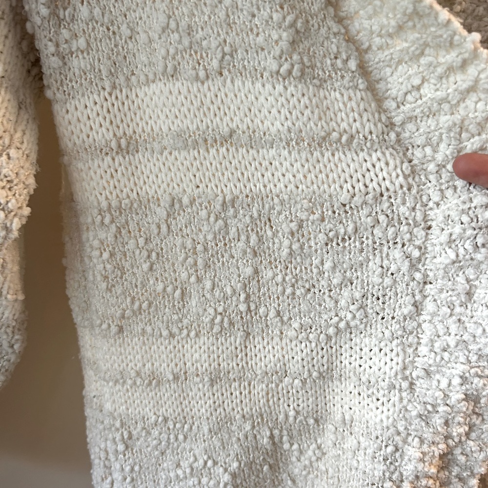 White Textured Cardigan - Picture 2 of 3